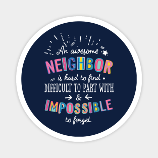 An awesome Neighbor Gift Idea - Impossible to Forget Quote Magnet